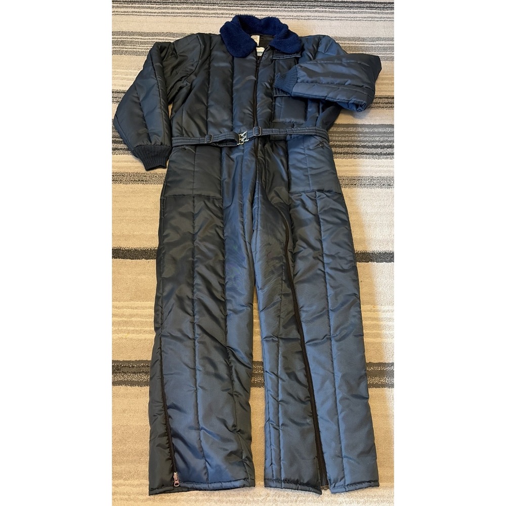Vintage Sears Work Leisure Mens Insulated Winter Coveralls Jumpsuit 50T USA